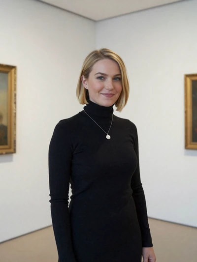 Margaux, 30, French woman in an art gallery looking for a meaningful partner