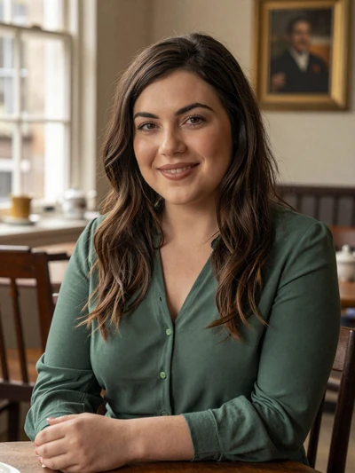 Emily, 33, British woman at a charming English tea room ready for serious dating