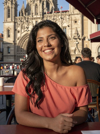 Maria, 32, Spanish woman at a Barcelona tapas bar seeking meaningful connection