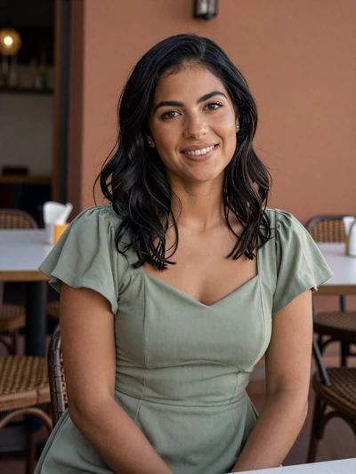 Carmen, 33, Spanish woman at a tapas restaurant open to international dating