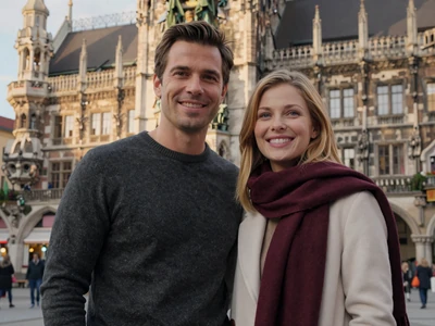 David from Chicago and Katrin from Munich - couple who met on Thebridesblog