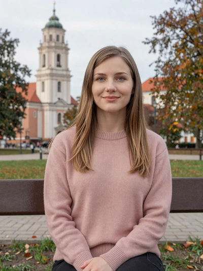 Klara, 26, Lithuanian woman in a Vilnius park seeking a devoted partner